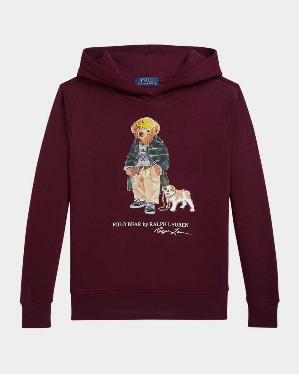 Boy's Graphic-Print Fleece Knit Hoodie, Size S-XL